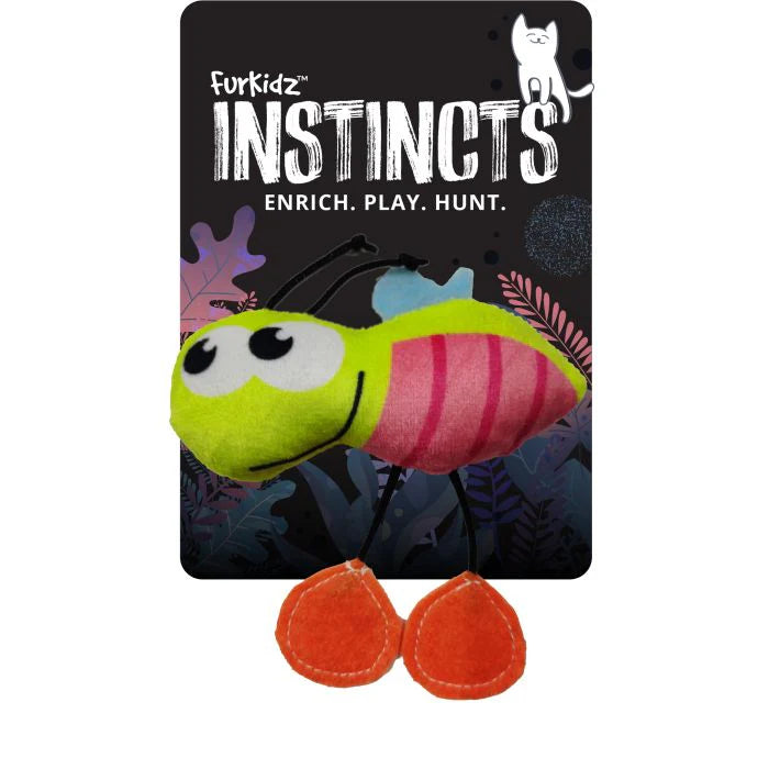 FurKidz Instincts Soft Cat Toys-Bee