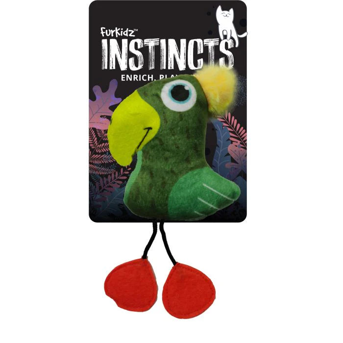 FurKidz Instincts Soft Cat Toys-Toucan