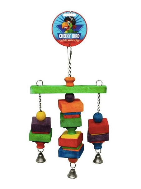 Cheeky Bird Bird Toy Default Cheeky Bird Hanging Tri Bell