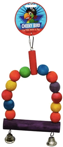 Cheeky Bird Bird Toy Default Cheeky Bird Large Wooden Ball Swing