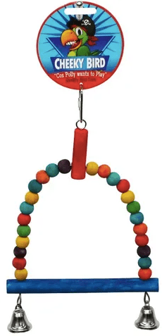 Cheeky Bird Bird Toy Default Cheeky Bird Small Wooden Ball Swing