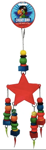Cheeky Bird Bird Toy Default Cheeky Bird Star Wooden Bird Toy