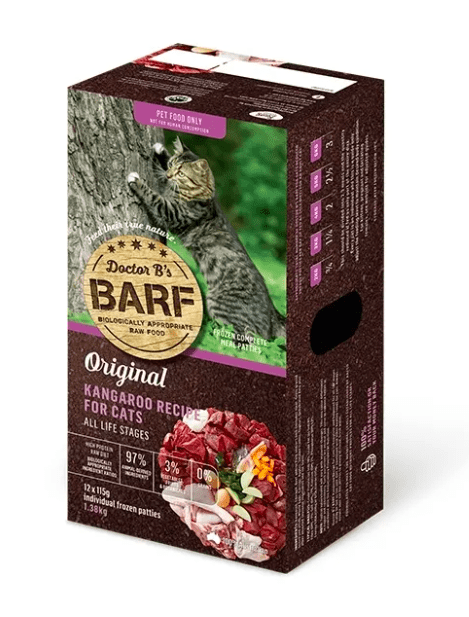 Doctor B's Barf Cat Raw Food Doctor B's Raw Barf Kangaroo Cat 1.38kg