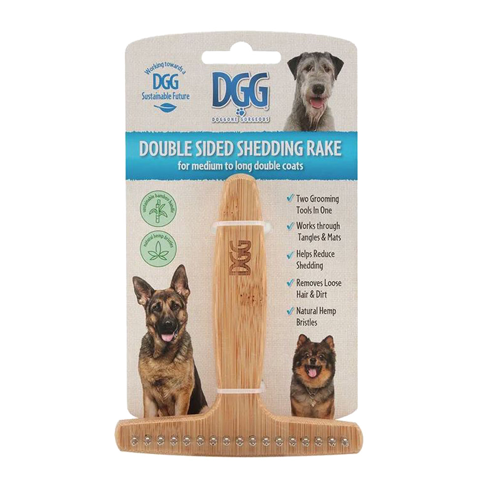 Dog Gone Double Sided Shedding Rake for Dogs