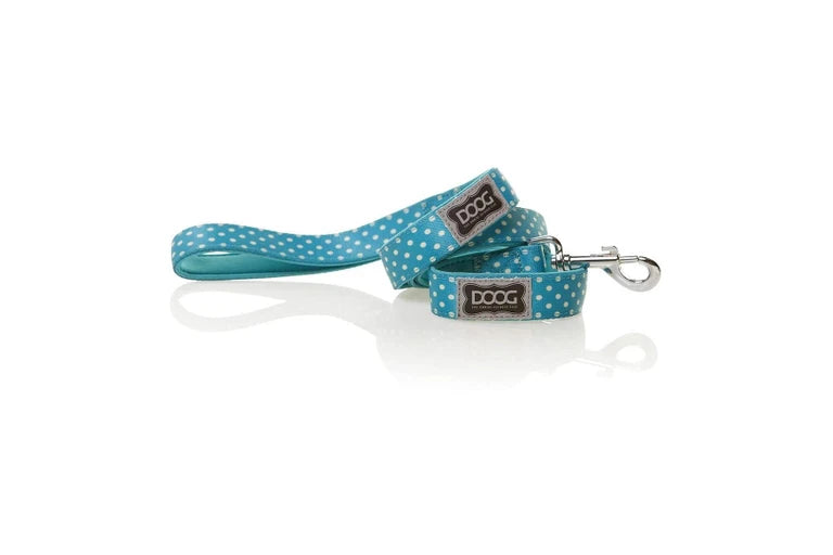 Doog Snoopy Blue Polkadot Dog Lead - Large 130cm