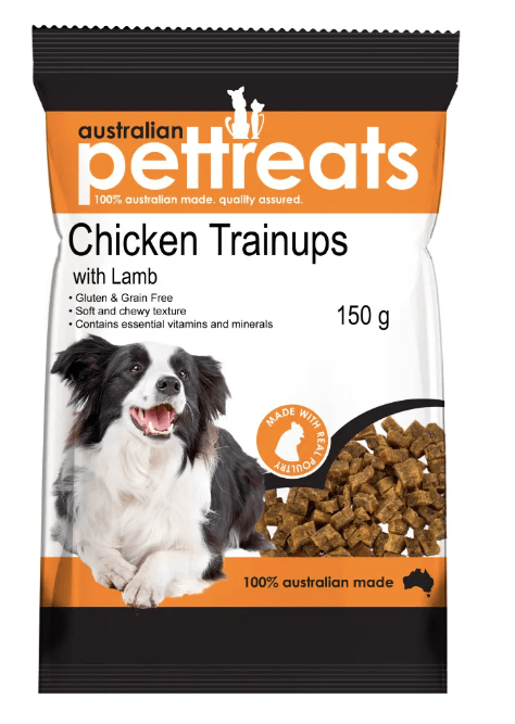 Evolution Pet Dog Treats Australian Pet Treat Chicken Train Ups 150g