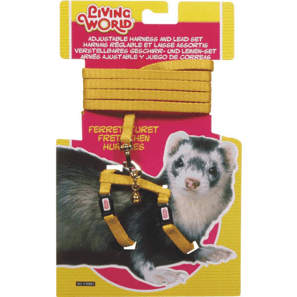 Living World Ferret Harness Lead Set