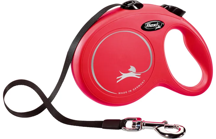 Flexi Standard Retractable Tape Leash Lead Red 5 Metre