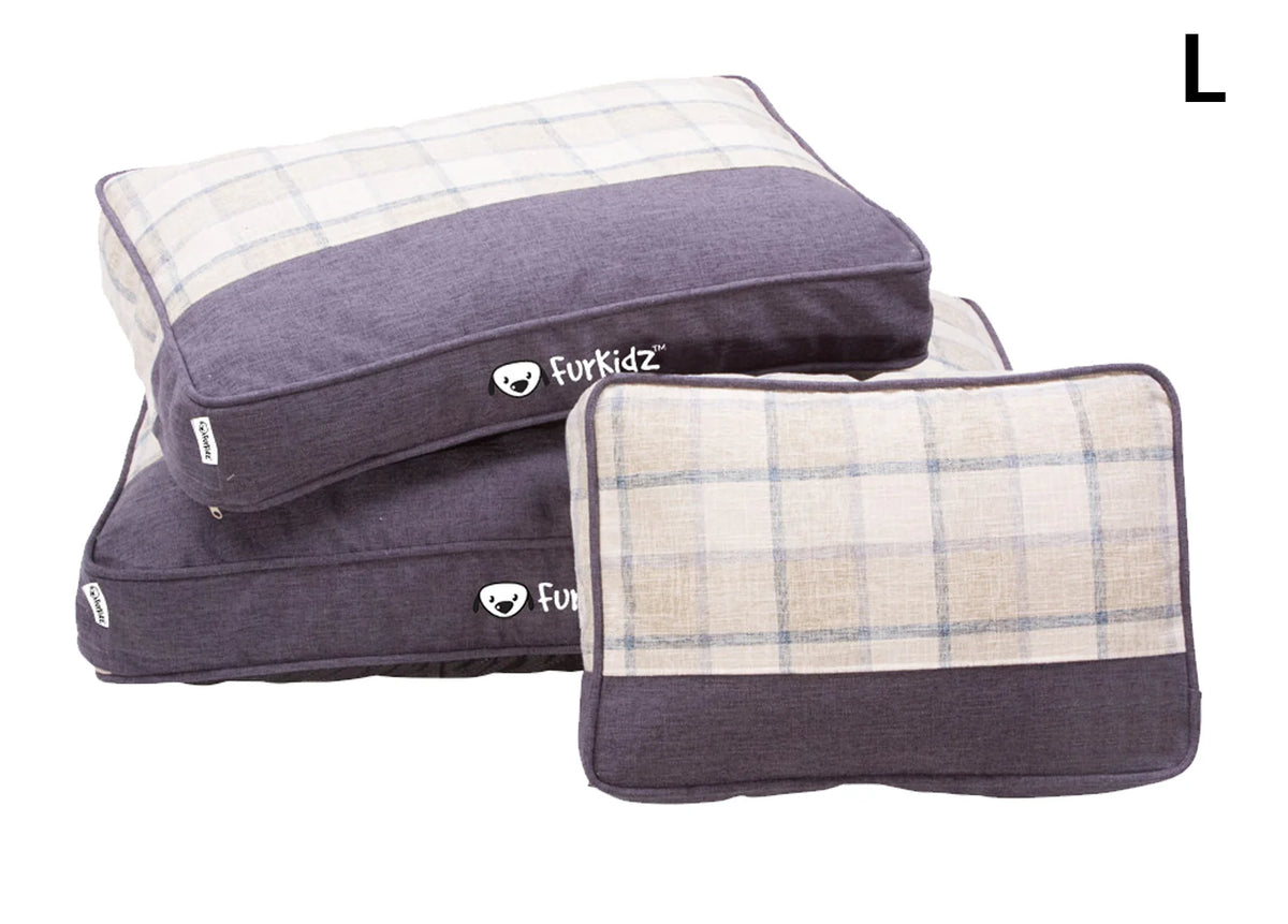 FurKidz Pet Mattress Linen Double Colour Grey