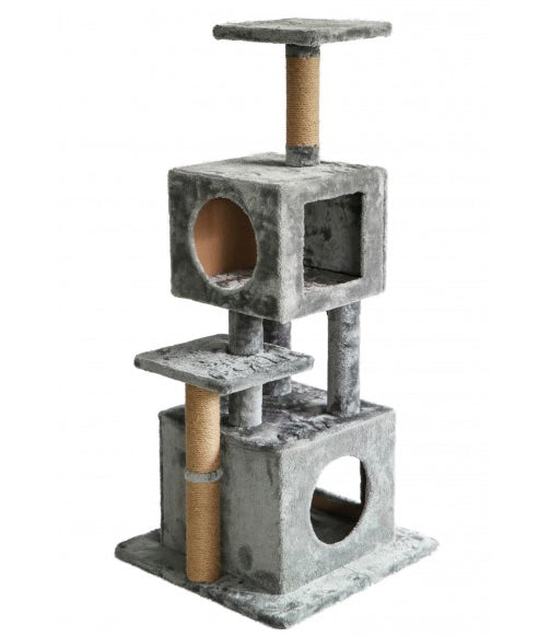 Furkidz Cat Tower XLarge Grey Fleece