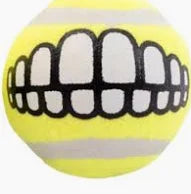 Rogz Grinz Tennis Ball Dog Toy