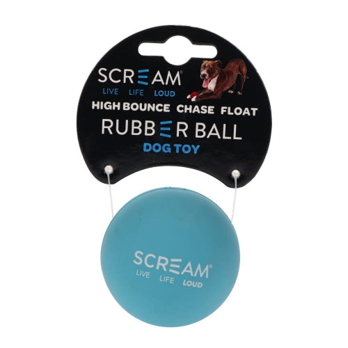 Scream RUBBER BALL DOG TOY- Medium