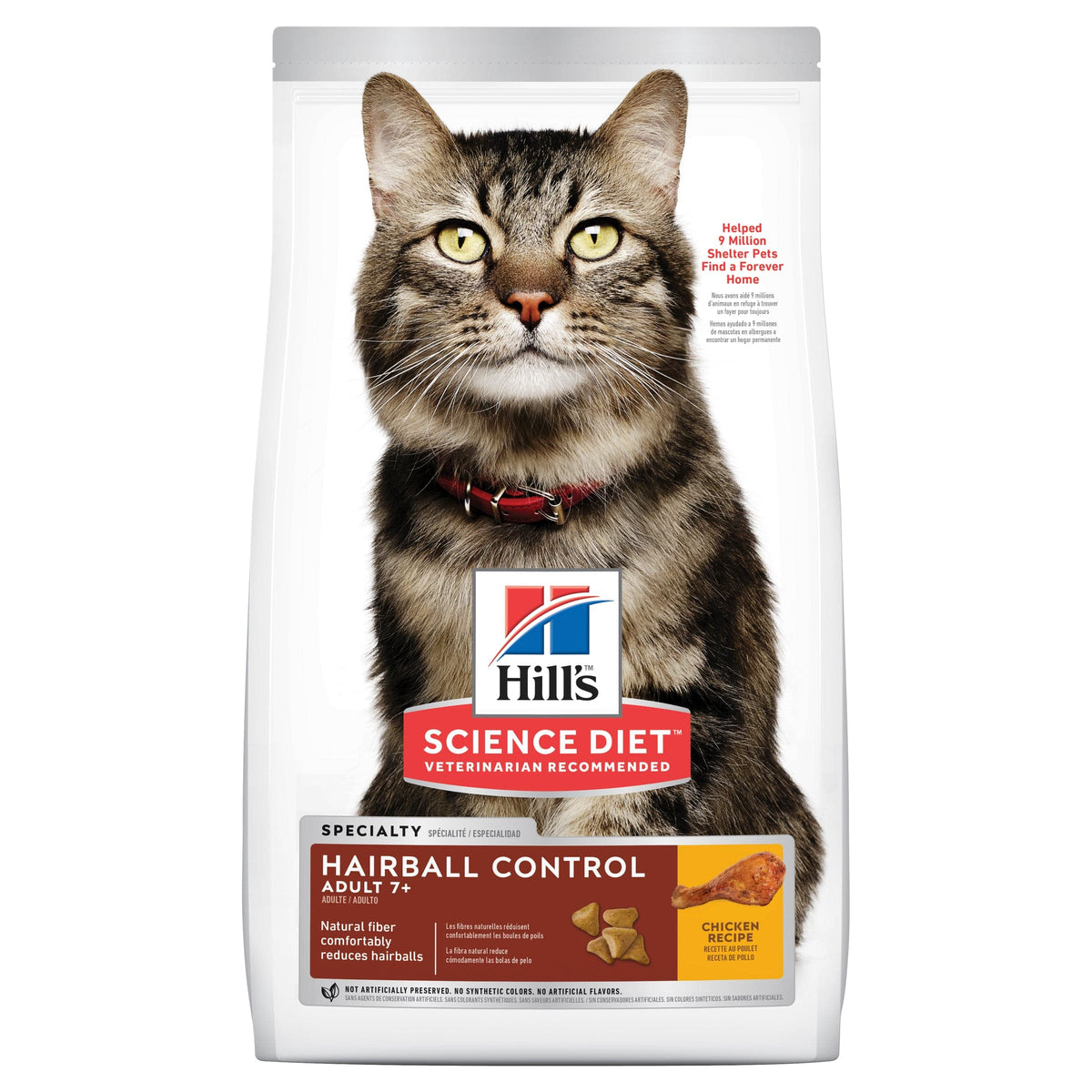 Hill's Cat Dry Food Hill's Science Diet Feline Hairball Control 7+ 4kg