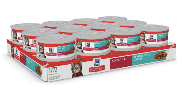 Hill's Cat Wet Food Hill's Science Diet Cat Tender Dinner Tuna Cans 24 x 156g pack