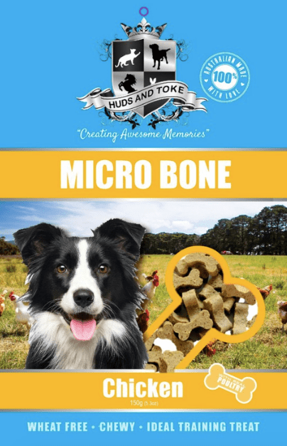 Huds and Tokes Dog Treats Huds & Tokes Micro Bones Chicken 150g