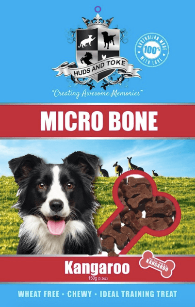 Huds and Tokes Dog Treats Huds & Tokes Micro Kangaroo Bones 150g