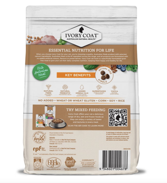 Ivory Coat Cat Dry Food Ivory Coat Grain Free Cat Chicken 2Kg