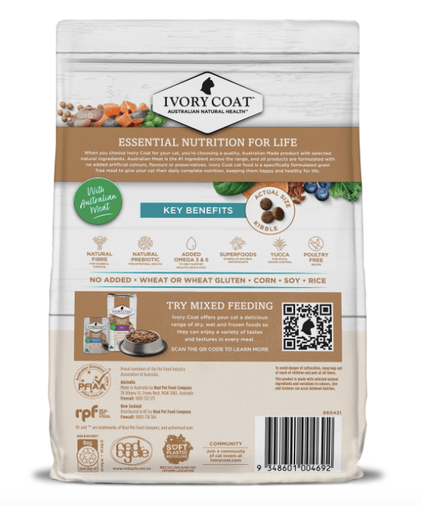 Ivory Coat Cat Dry Food Ivory Coat Grain Free Cat Ocean Fish & Salmon 2kg