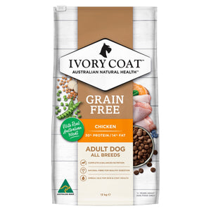 Ivory Coat Dog Dry Food Ivory Coat Grain Free Adult Dog Chicken 13Kg