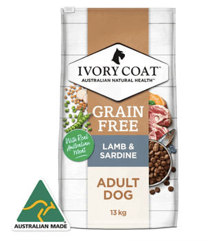 Ivory Coat Dog Dry Food Ivory Coat Grain Free Lamb and Sardine 13kg