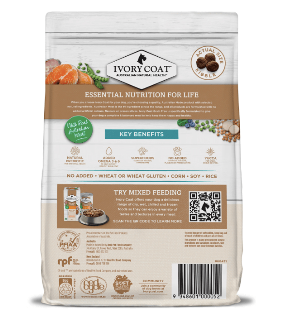 Ivory Coat Dog Dry Food Ivory Coat Grain Free Ocean Fish & Salmon 13kg