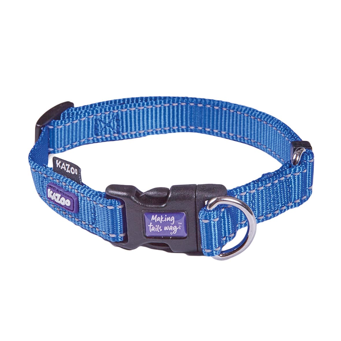 Kazoo Classic Dog Collar Blue Large Robbos pet barn