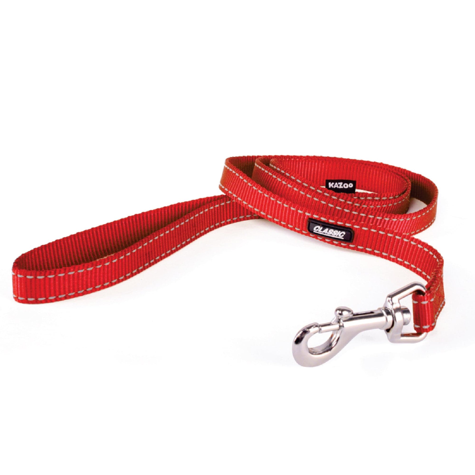 Kazoo Dog Collars, Leads, Harness & Muzzles Default Kazoo Classic Lead Red 1200X15Mm