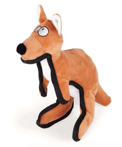 Kazoo Dog Toy Furries Tough Kangaroo Dog Toy Medium