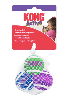 Kong Cat Toys Default Kong Cat Tennis Balls With Bells