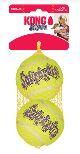 Kong Dog Toy Kong SqueakAir Ball 2-Pack Large
