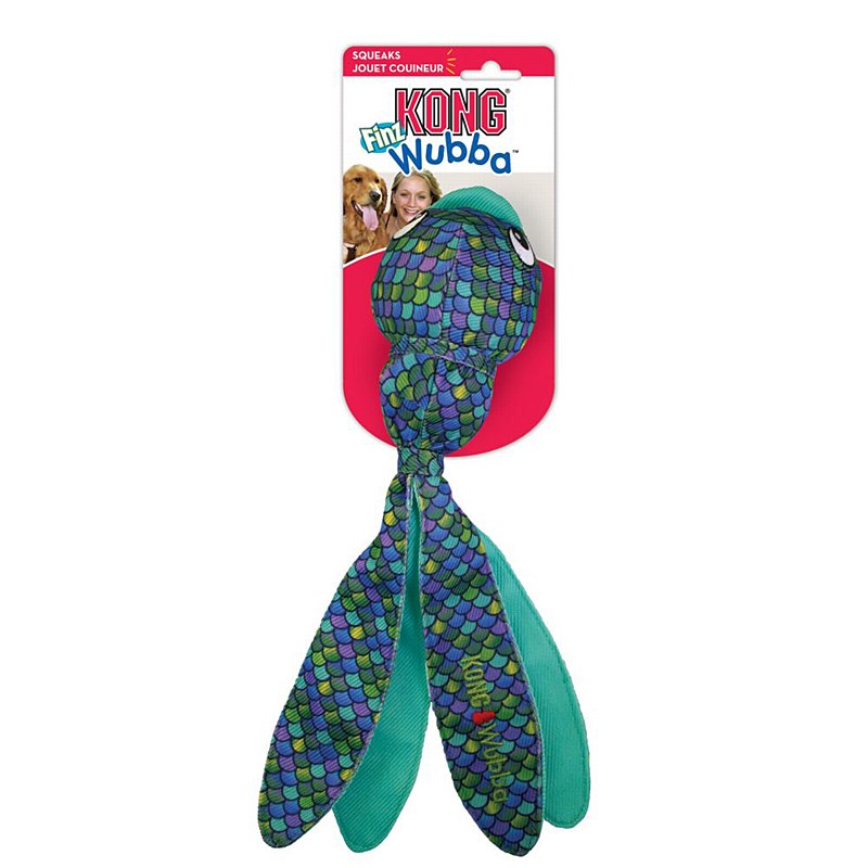 KONG Wubba Finz Blue Large