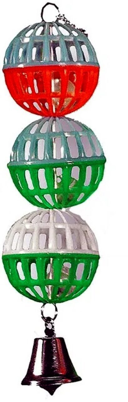 Cheeky Bird Lattice Balls with Bell