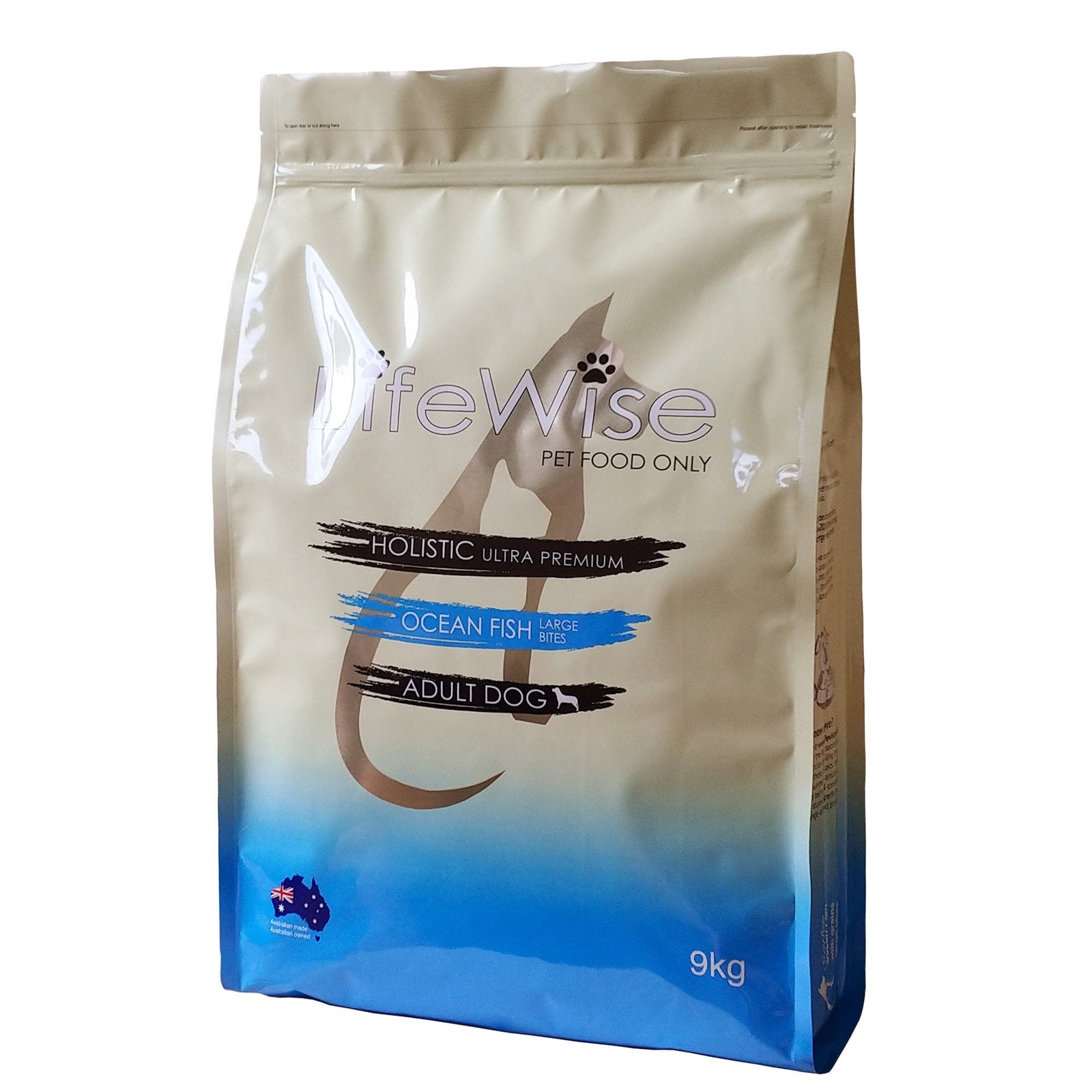 LifeWise Dog Dry Food Lifewise Ocean Fish Large Bites 9kg