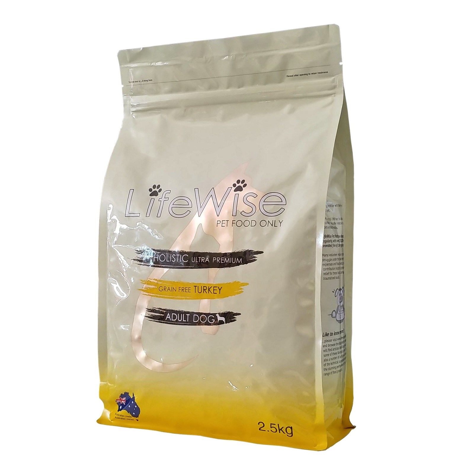 LifeWise Dog Dry Food Lifewise Turkey and Vegetables Grain Free 2.5kg