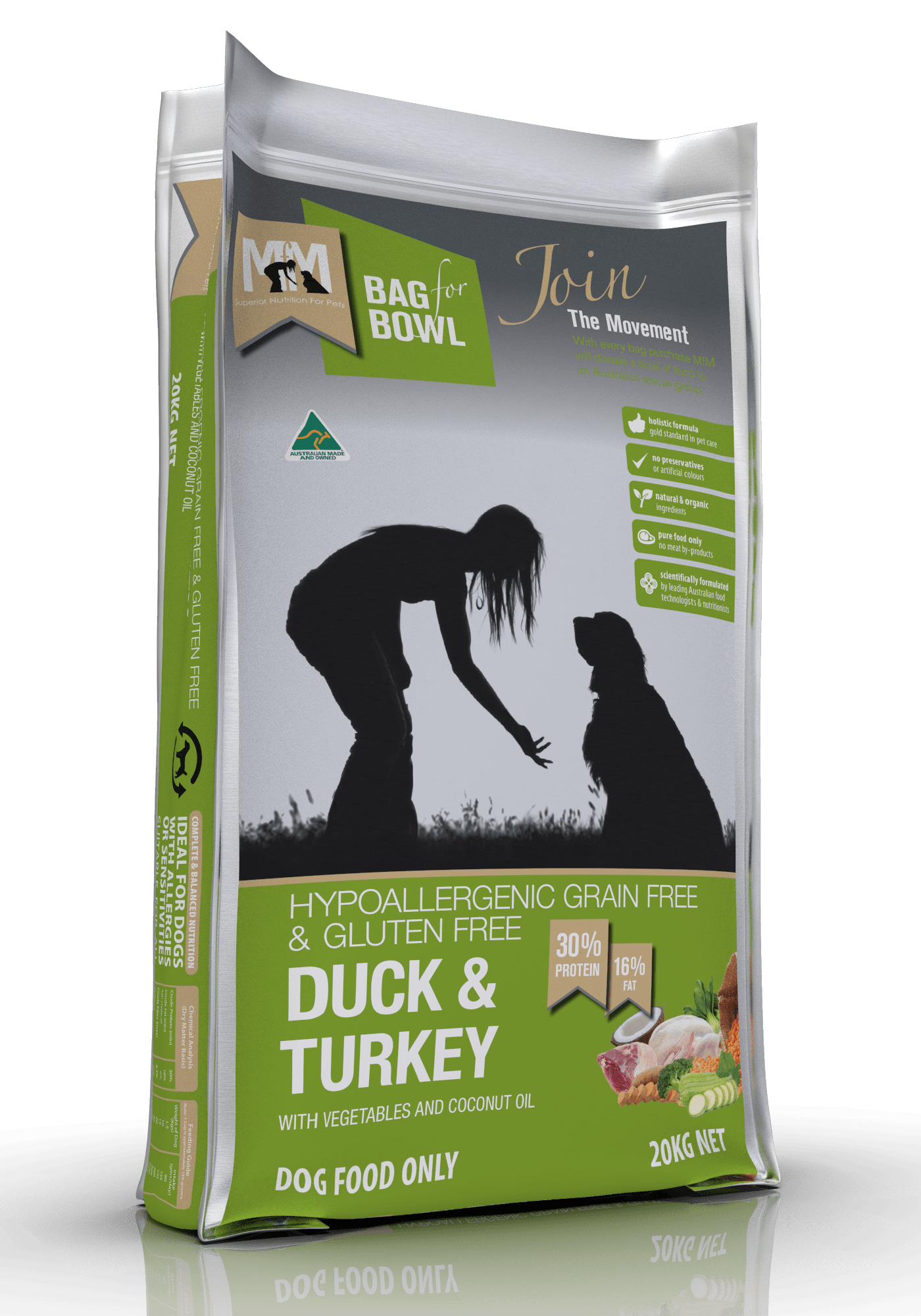 Meals For Mutts Dog Dry Food Default Meals For Mutts Dog Grain Free Duck & Turkey 20Kg