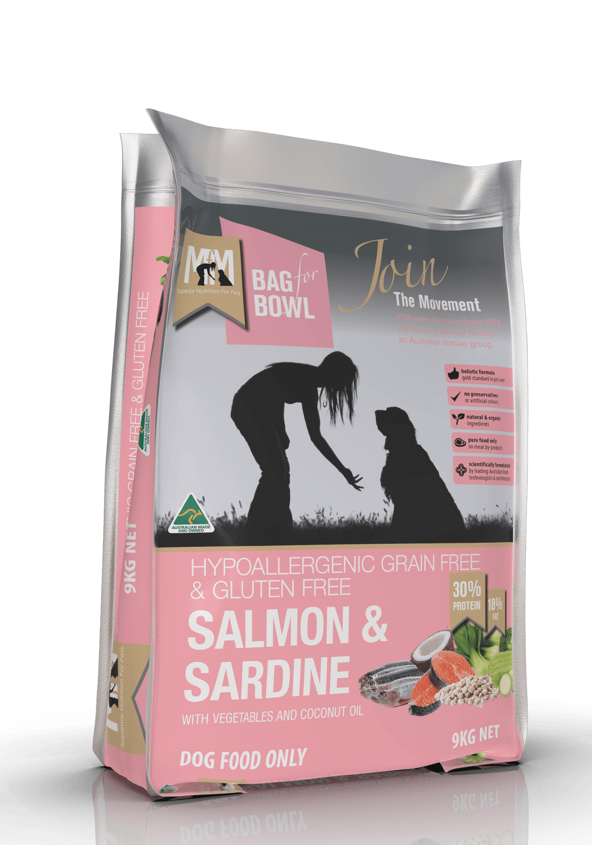 Meals For Mutts Dog Dry Food Default Meals For Mutts Dog Grain Free Salmon & Sardine 9Kg