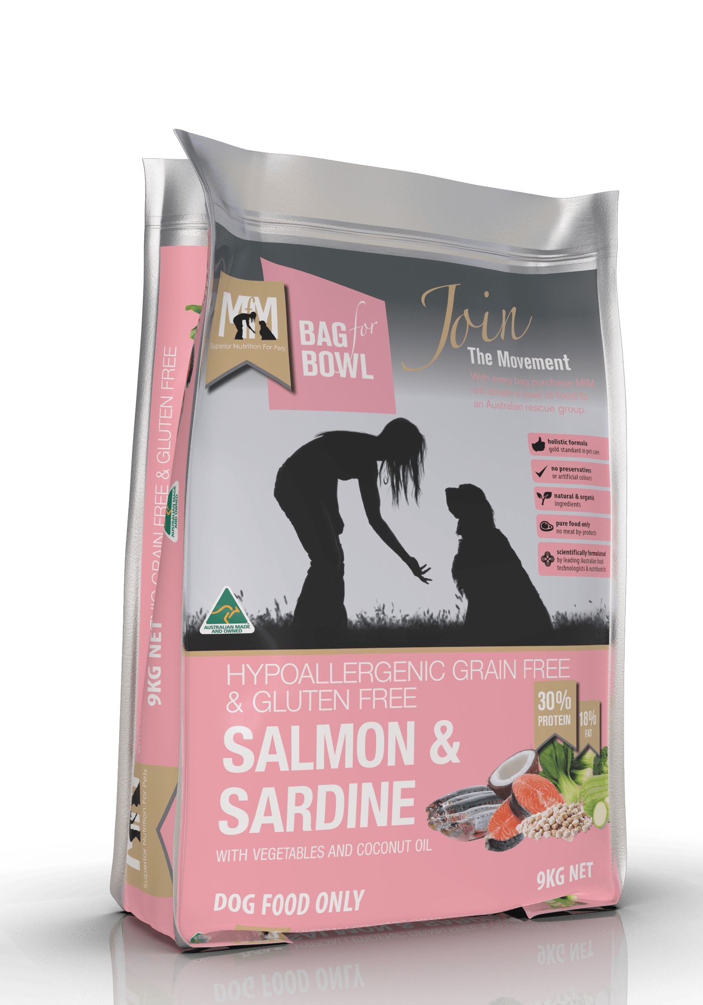 Meals For Mutts Dog Dry Food Default Meals For Mutts Dog Grain Free Salmon & Sardine 9Kg