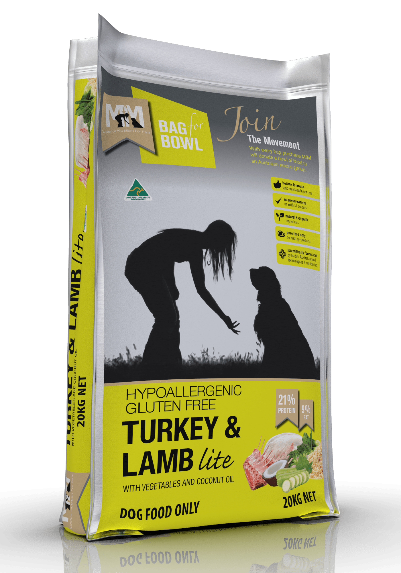 Meals For Mutts Dog Lite Turkey Lamb 20Kg Robbos pet barn