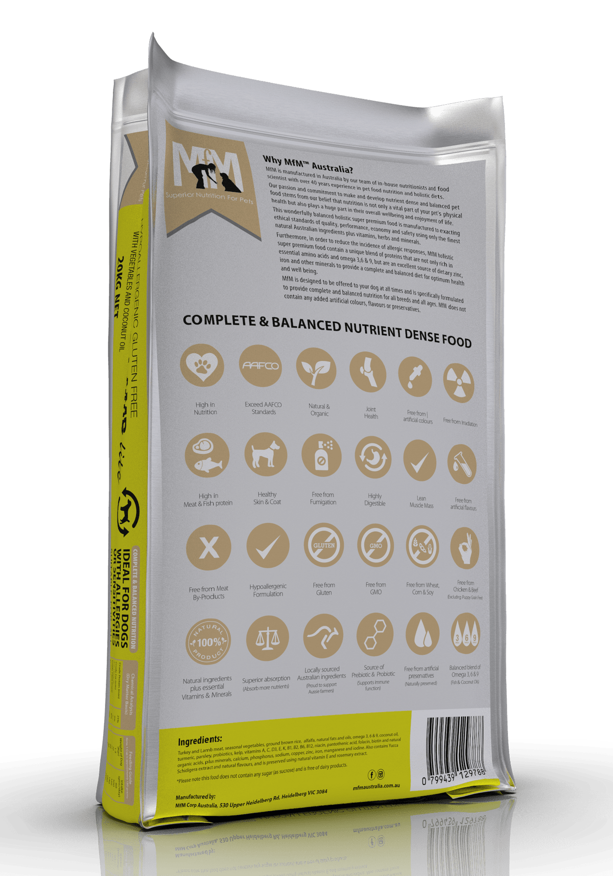 Meals For Mutts Dog Dry Food Default Meals For Mutts Dog Lite Turkey & Lamb 20Kg