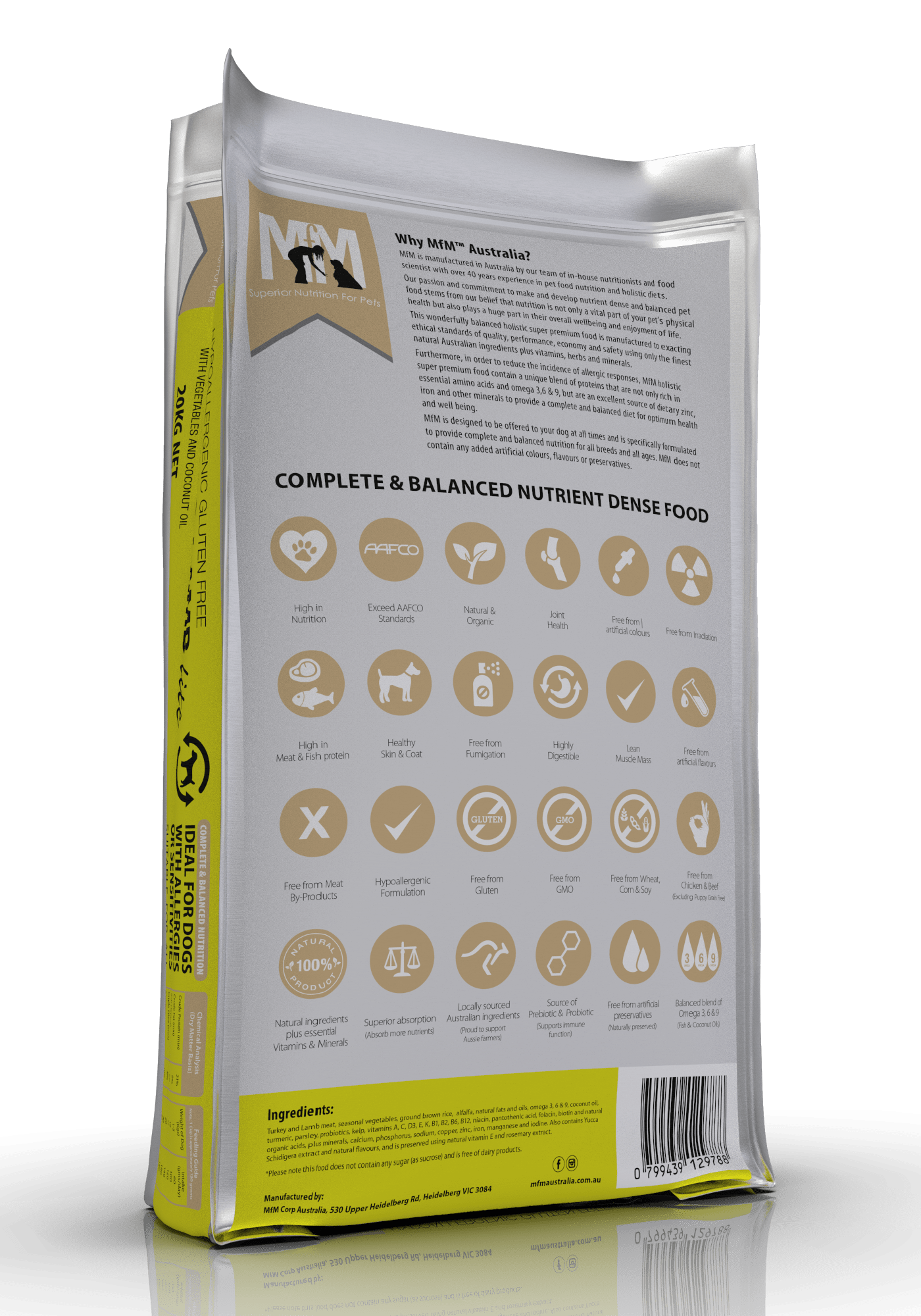 Meals For Mutts Dog Dry Food Default Meals For Mutts Dog Lite Turkey & Lamb 20Kg