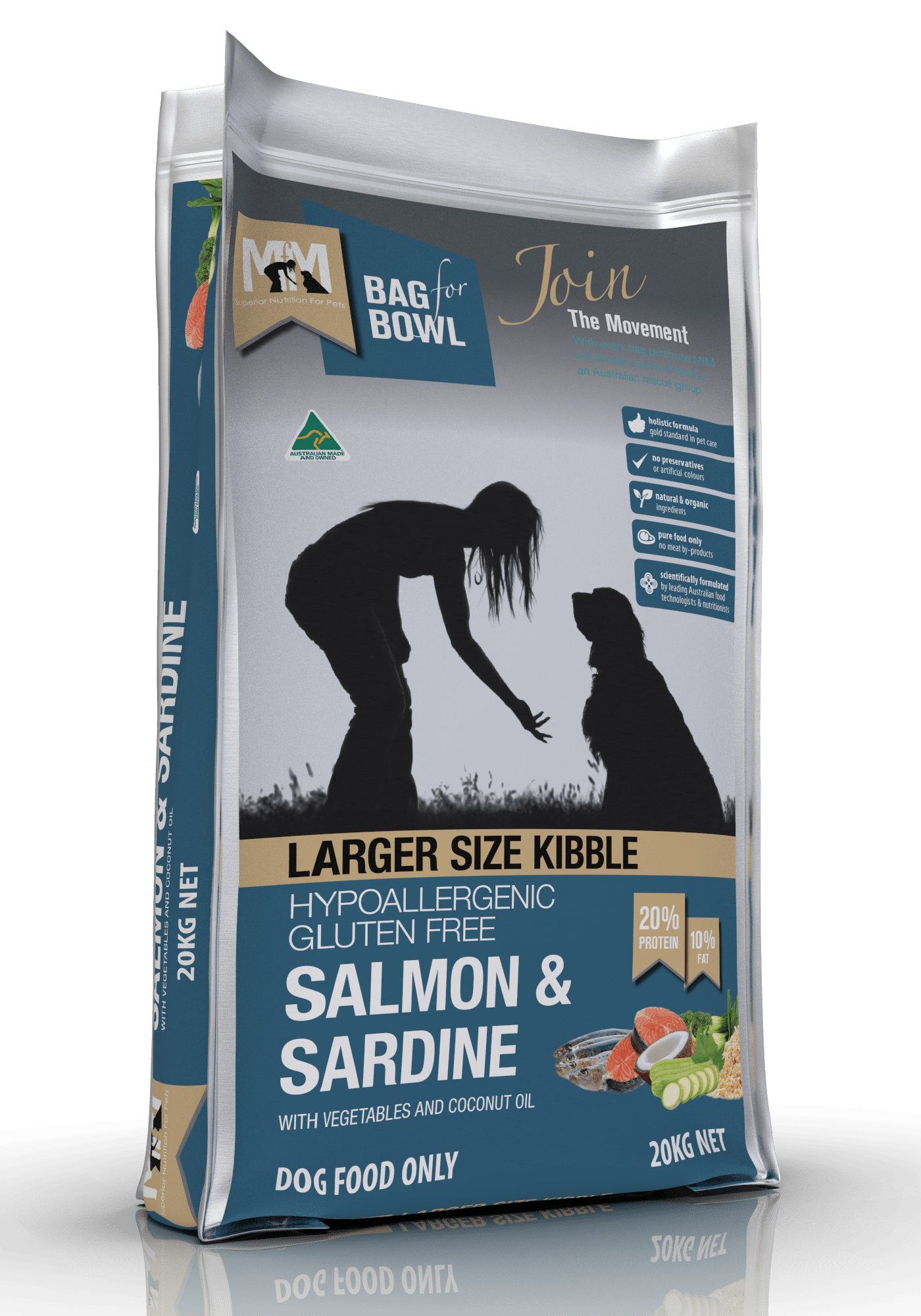 Meals For Mutts Dog Dry Food Default Meals For Mutts Dog Salm & Sardine Large 20Kg