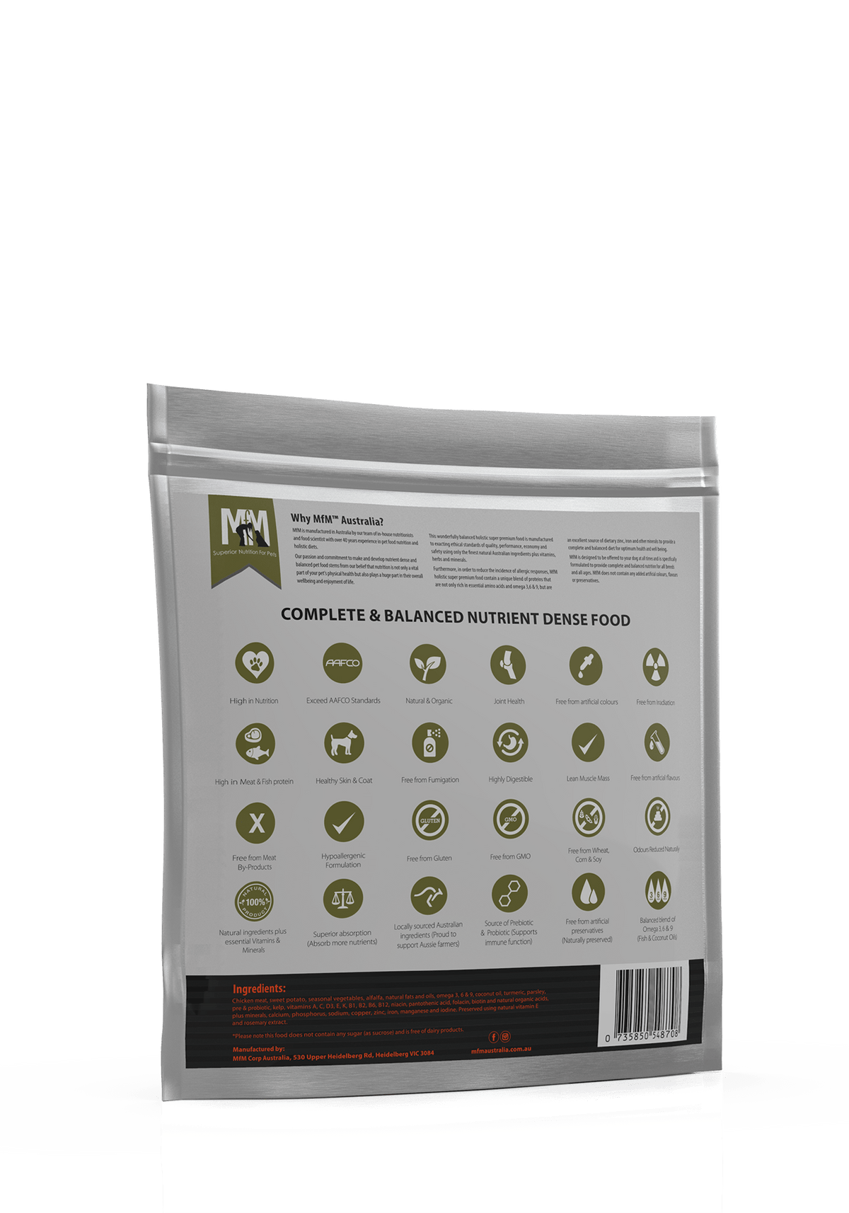 Meals For Mutts Dog Dry Food Default Meals For Mutts Grain Free Single Protein Chicken 2.5Kg