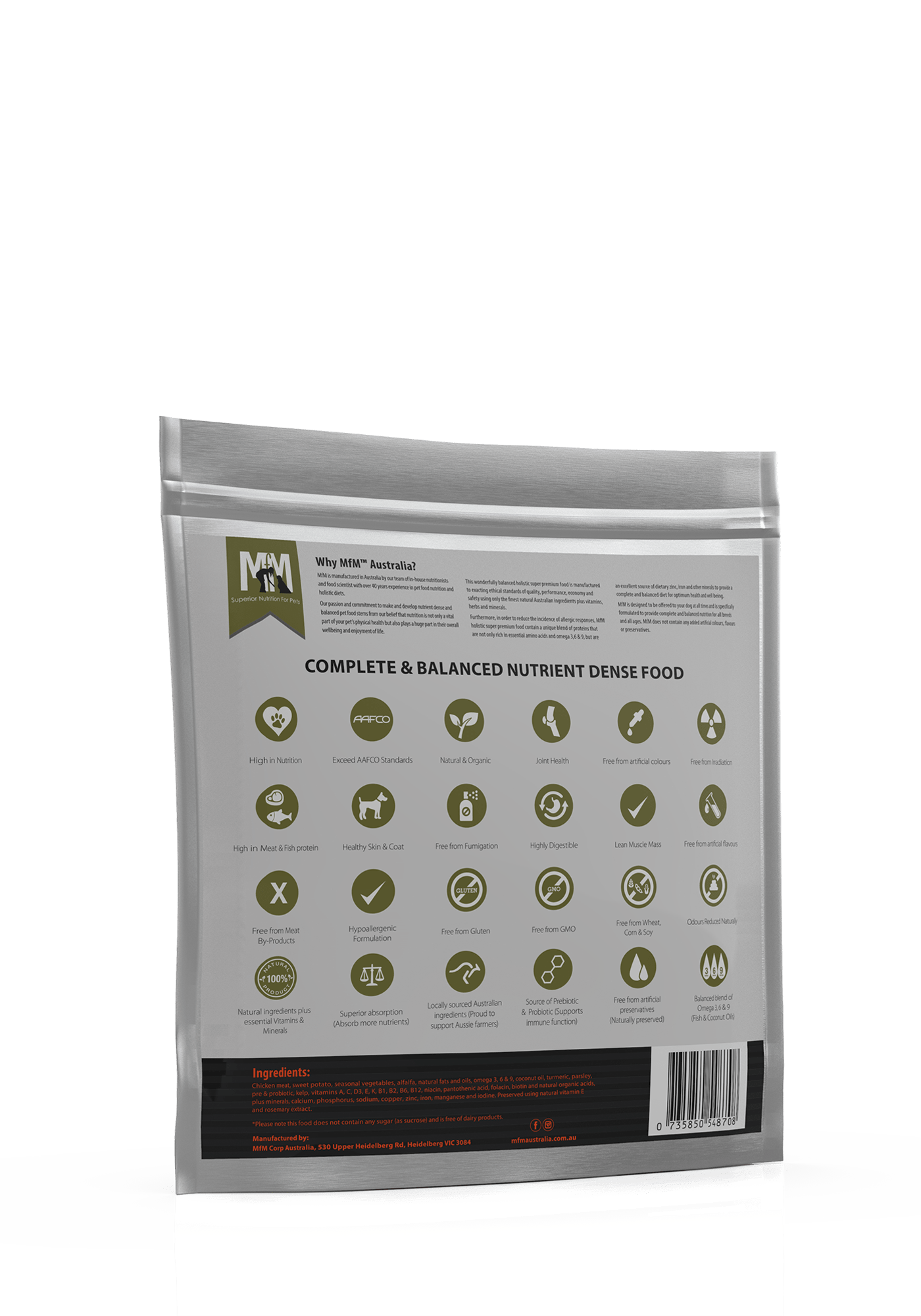 Meals For Mutts Dog Dry Food Default Meals For Mutts Grain Free Single Protein Chicken 2.5Kg