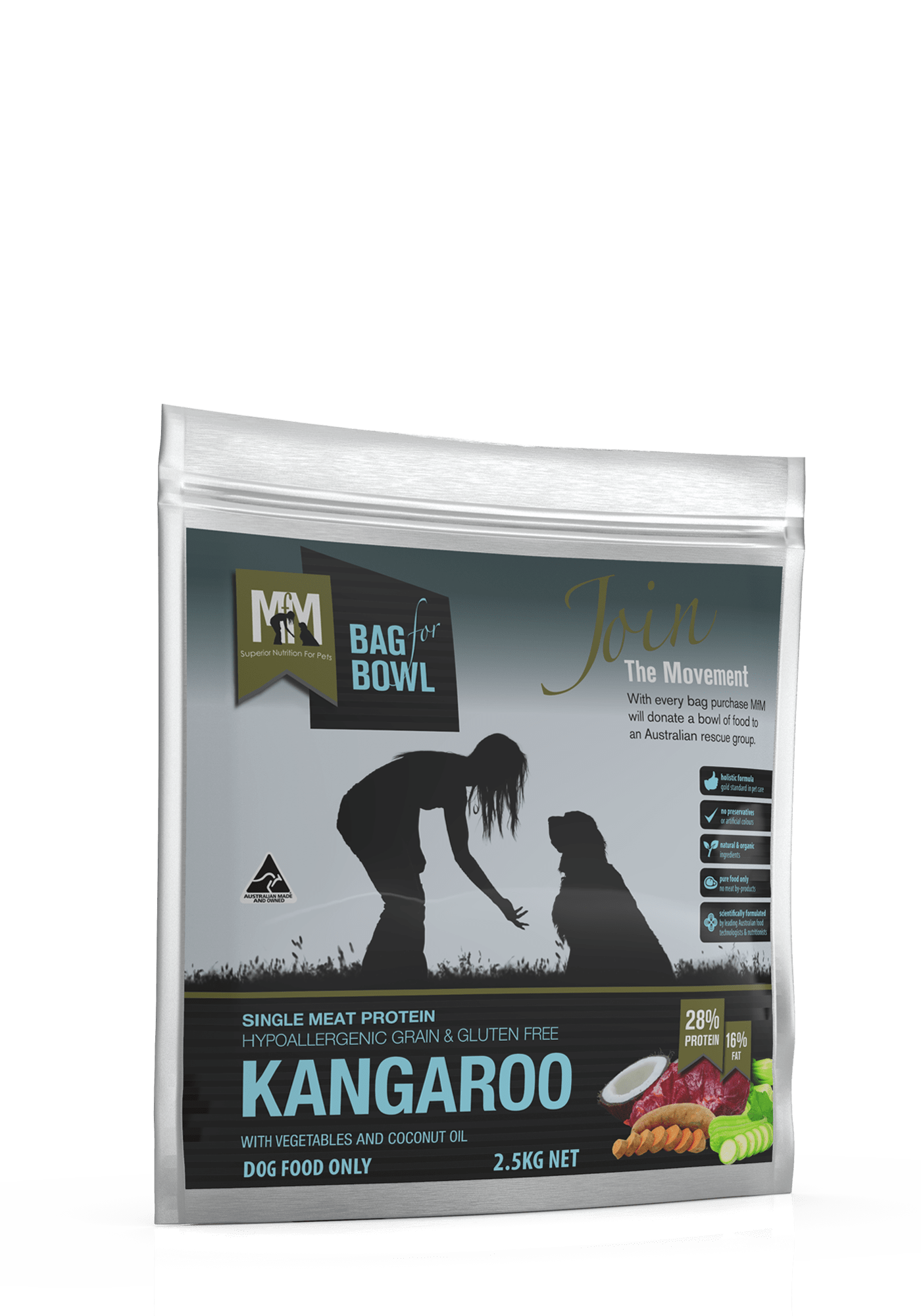 Meals For Mutts Dog Dry Food Default Meals For Mutts Grain Free Single Protein Roo 2.5Kg