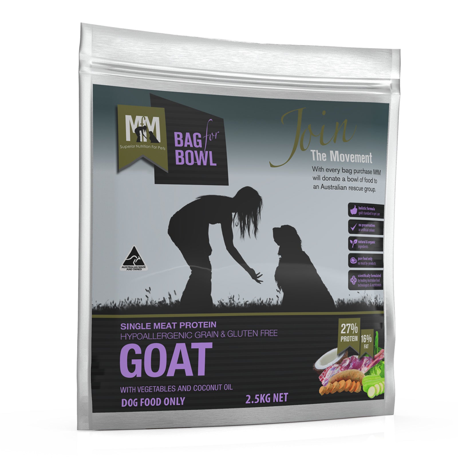 Meals For Mutts Single Protein Grain Free Goat 2.5kg