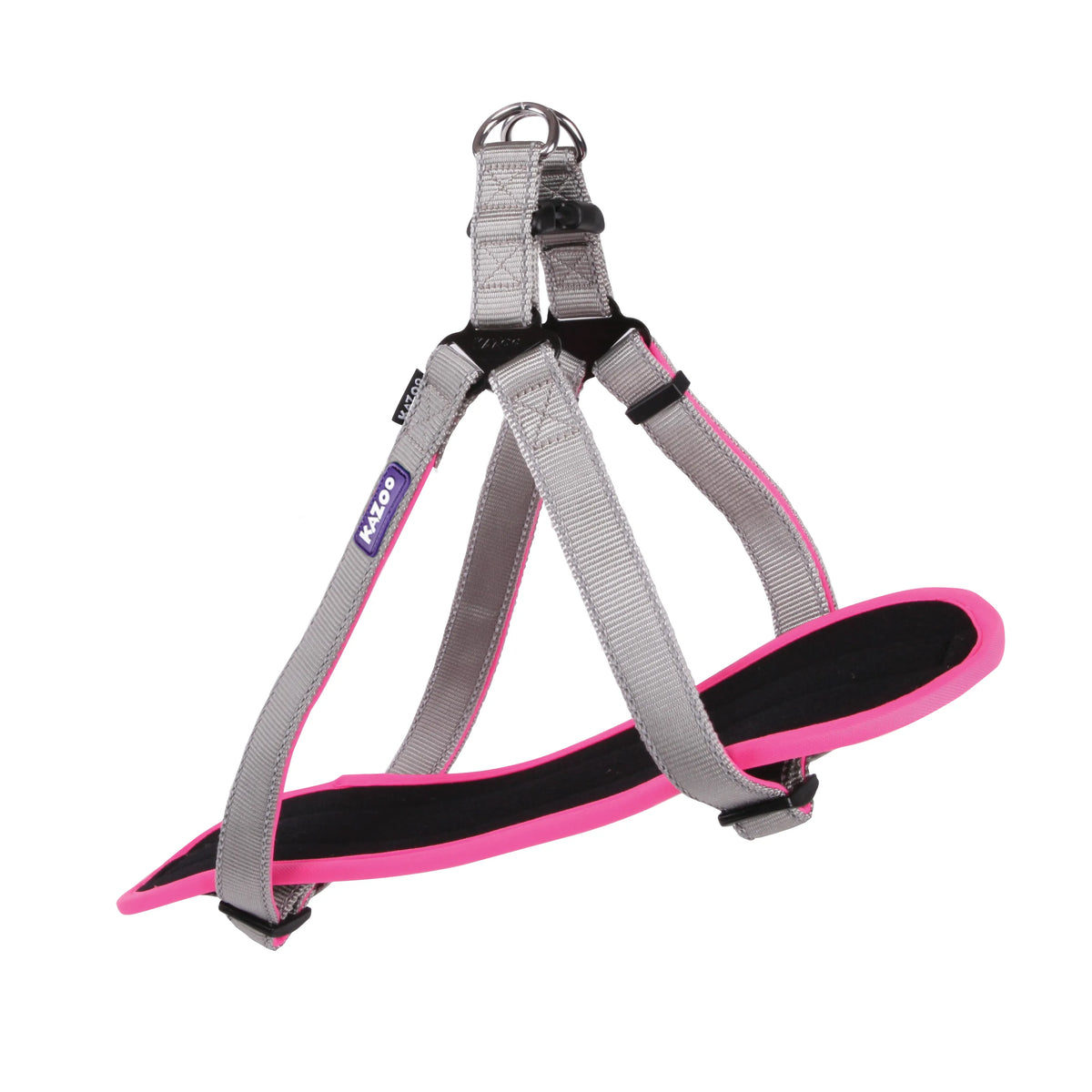 Kazoo Active Walking Harness Silver Pink Medium