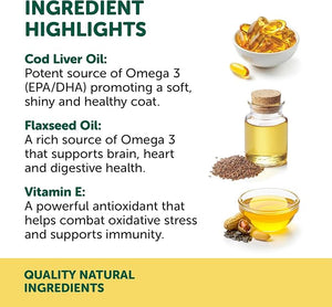 Natural Animal Solutions Dog & Cat Omega 3 6 9 Fish Oil 200ml