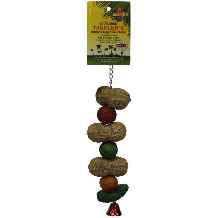 Birdie Nibbler Peanut w Melon Ball Kabob Large