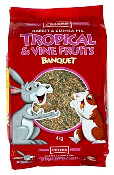 Peters Rabbit and Guinea Pig Tropical & Vine Fruits 4kg