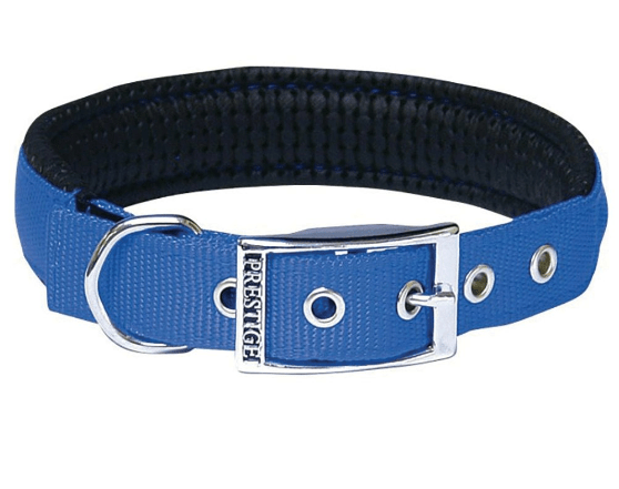 Prestige Pet Dog Collars, Leads & Harnesses Blue Prestige Soft Padded Collar 51cm